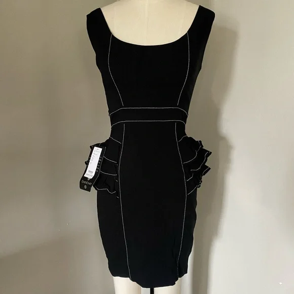 bebe black ruffle dress Lace Maxi With Ruffle Dress Black